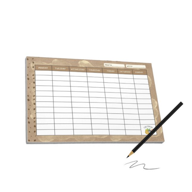 Bloc-note Planificateur hebdomadaire pour les amateurs de ca (Créateur téléchargé)