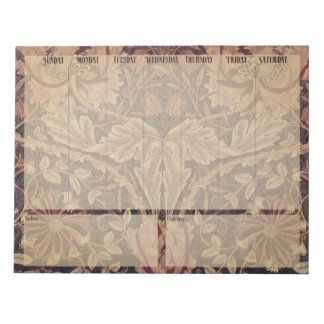 Bloc-note Planificateur hebdomadaire - William Morris Honeys