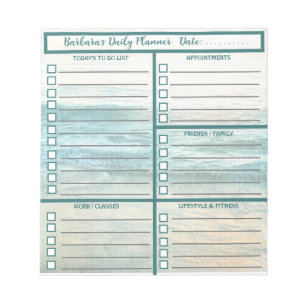 Bloc-note Planificateur quotidien Simple Moderne Personnalis