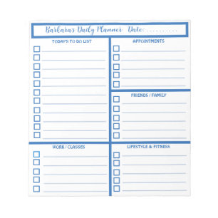 Bloc-note Planneur quotidien Simple Moderne Professionnel