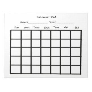 Bloc-note Plaque de calendrier