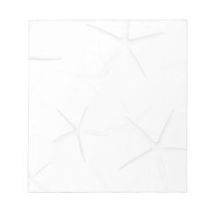 Bloc-note Plaque de note blanche Tropical Starfish