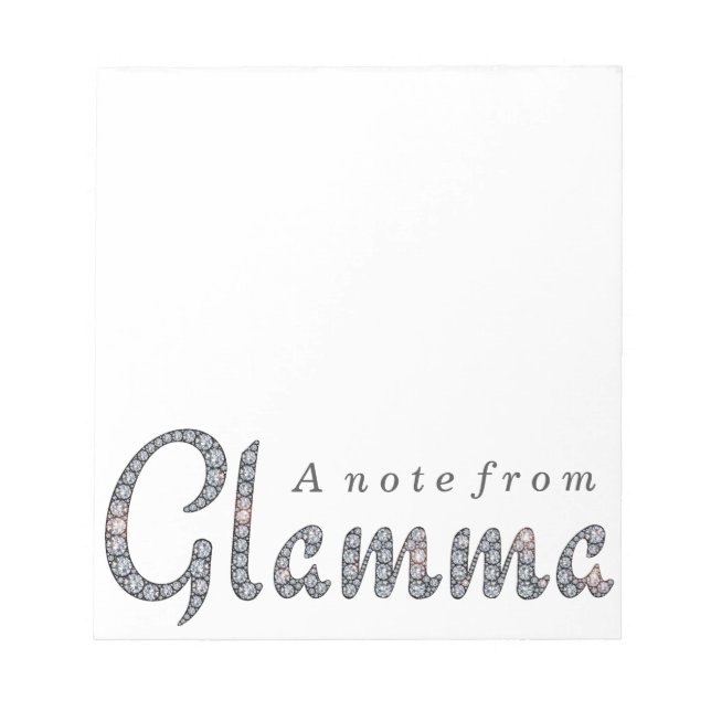 Bloc-note Plaque de notes de glamme (Devant)