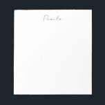 Bloc-note Plat minimaliste moderne Simple mignon Nom propre<br><div class="desc">Design élégant,  moderne et minimaliste</div>