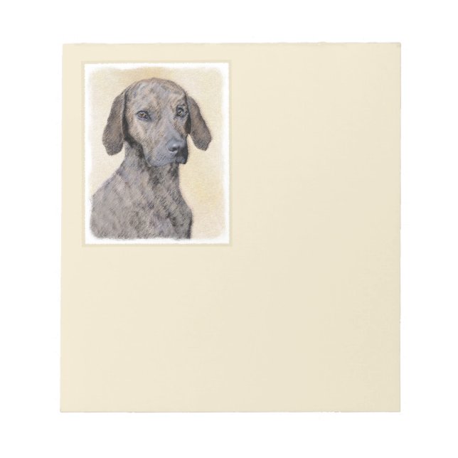 Bloc-note Plott Peinture - Cute Original Chien Art (Devant)