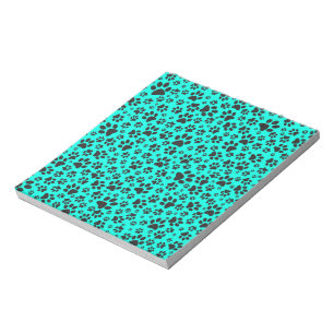 Bloc-note Poches de chien noir et blanc Pointe Polka sur cya