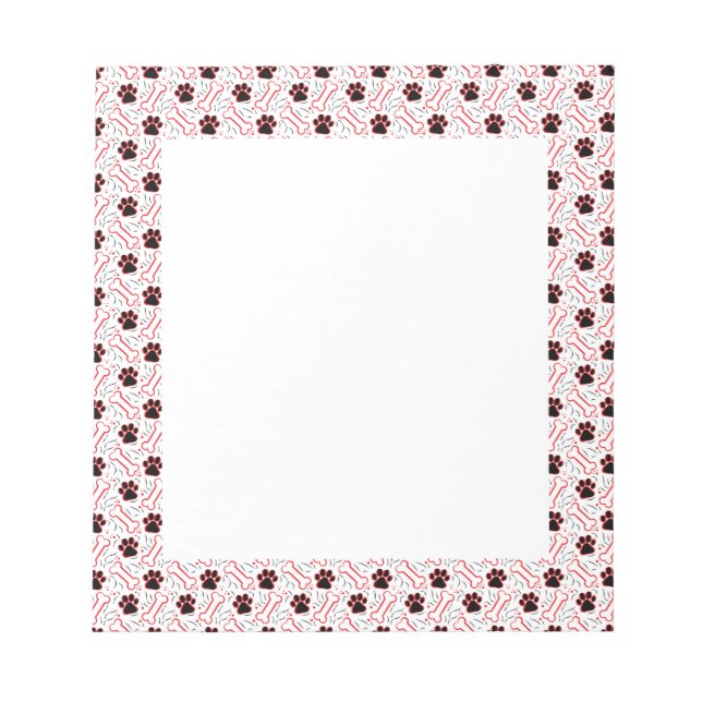 Bloc-note Poches et os Drôle Design pour Amoureux de les chi (Devant)