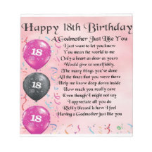 Poème Godmère - 18ème anniversaire