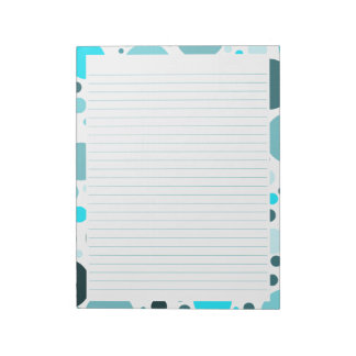 Bloc-note Pois bleus turquoises