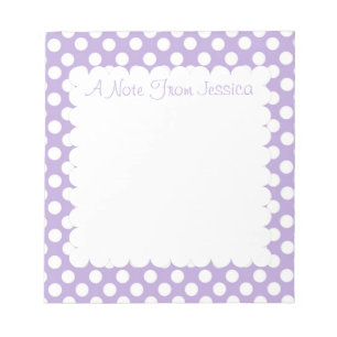 Bloc-note Pois Lavender Dotty