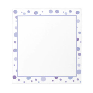 Bloc-note pois peint à la main