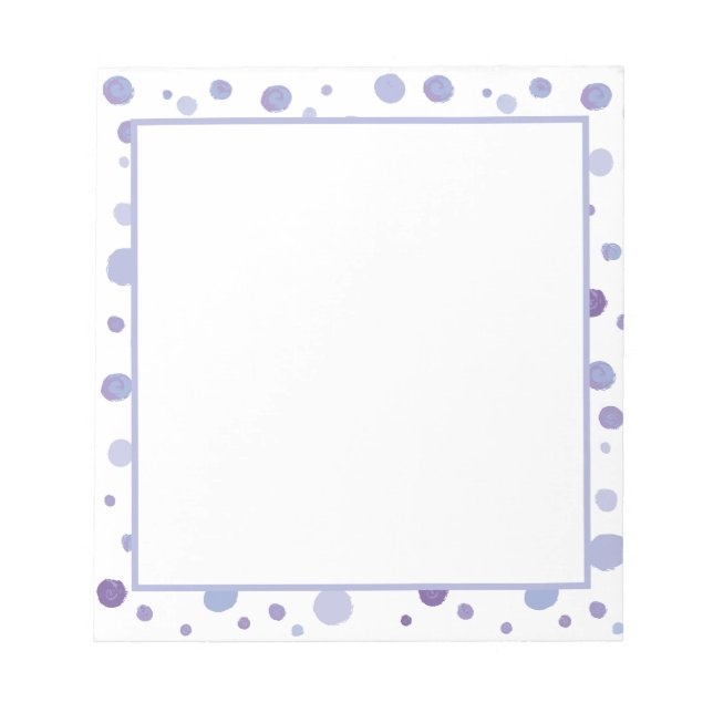 Bloc-note pois peint à la main (Devant)