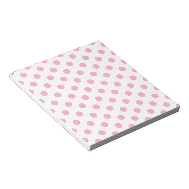 Bloc-note Pois rose (Incliné)