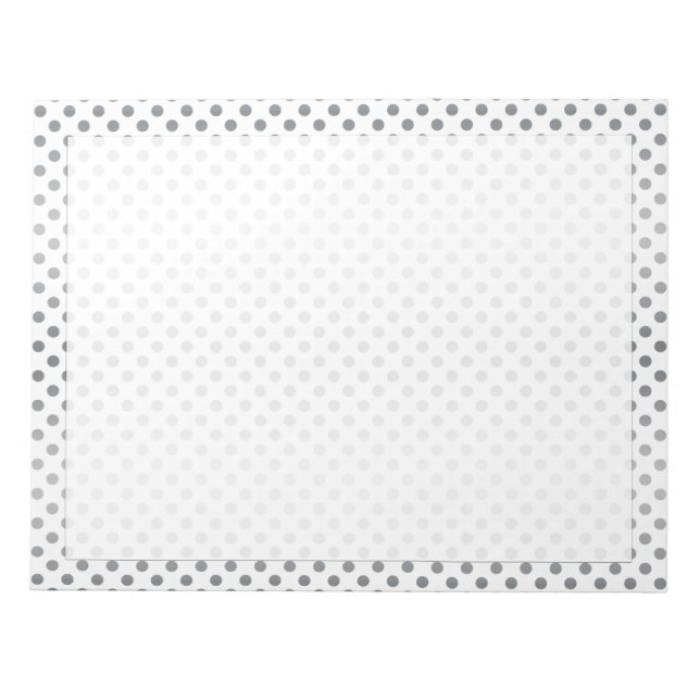 Bloc-note Pois Silver Gradient par Shirley Taylor (Devant)