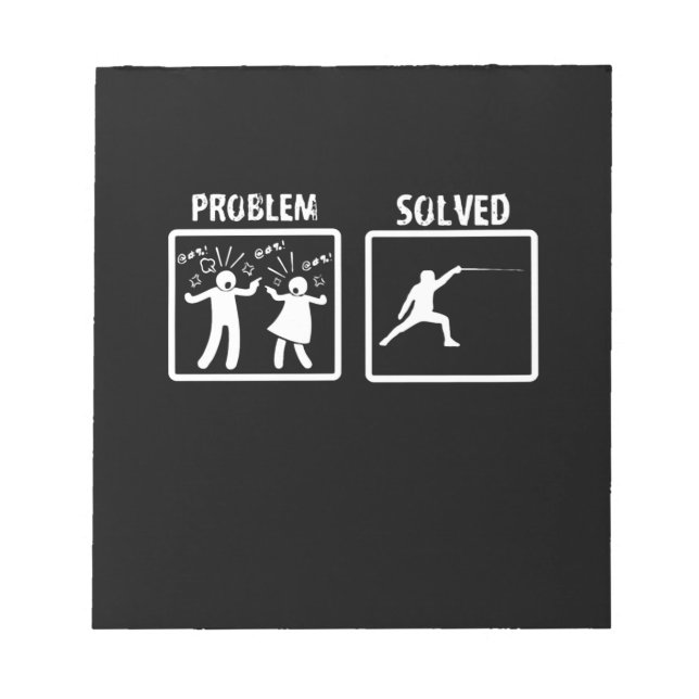 Bloc-note Poison de Fencing | I Always Win All Match (Devant)