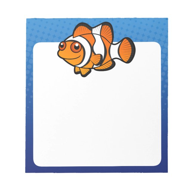 Bloc-note Poisson-clown de dessin animé (Devant)