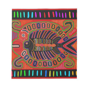 Bloc-note Poisson volant Cuna Indian Mola