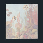 Bloc-note Poissons-anges en corail, poissons tropicaux Vinta<br><div class="desc">Illustration vintage vie marine poisson ange tropical nageant dans un récif corallien. Mettez votre équipement de plongée,  nagez avec le poisson et voyagez sous l'eau jusqu'au fond de la mer bleue profonde !</div>