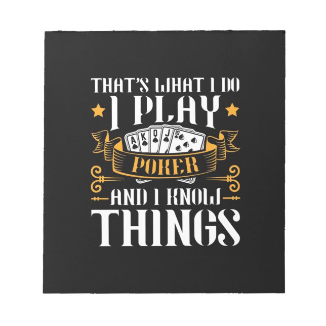 Bloc-note Poker That Is What I Play (Devant)