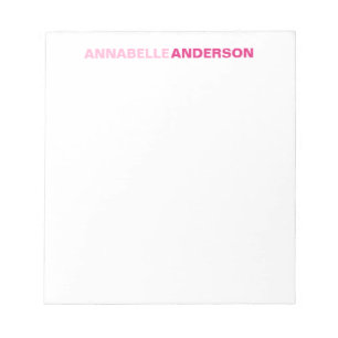 Bloc-note Police En Gras Chic Chic Chic Personnalisée Pour S