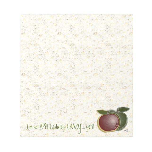 Bloc-note Pommes folles 3D (Devant)