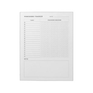 Bloc-note Pomodoro Étude Habit Tracker