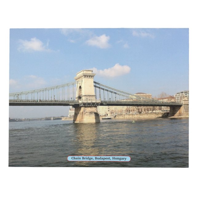 Bloc-note Pont à chaînes, Budapest, Hongrie (Devant)