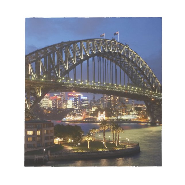 Bloc-note Pont de Sydney Harbour et Park Hyatt Sydney Hotel (Devant)