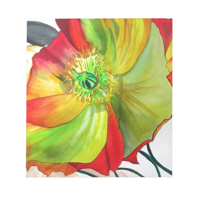 Bloc-note Poppy Art macro poppy (Devant)