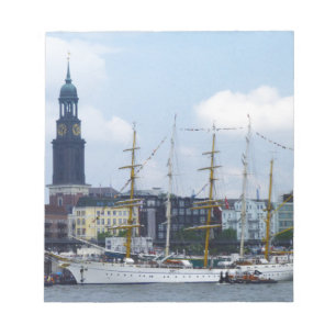 Bloc-note Port Hafen Michel Deutschland Schiffe de Hambourg