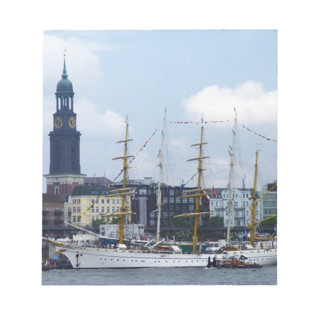 Bloc-note Port Hafen Michel Deutschland Schiffe de Hambourg (Devant)