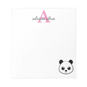 Bloc-note Porte-panda coutume Monogramme