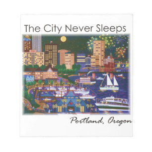 Bloc-note Portland Oregon la nuit