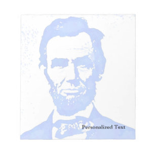 Bloc-note Portrait d'art de bruit d'Abraham Lincoln