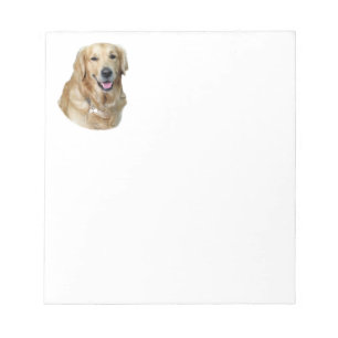 Bloc-note portrait photo de chien Retriever doré