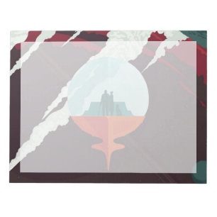 Bloc-note Poster Espace Rétro Mission Cassini À Saturne