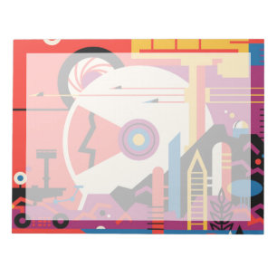 Bloc-note Poster spatial Retro - Programme d'exploration de 