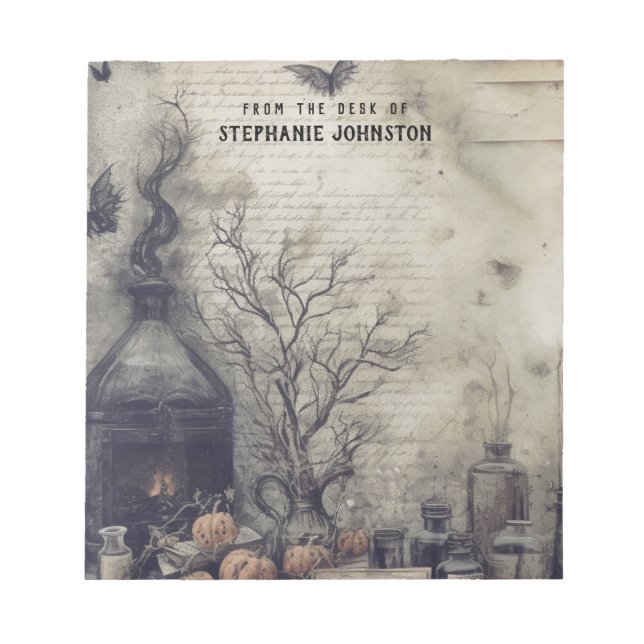 Bloc-note Potion de cuisine sombres Academia Citrouilles est (Devant)