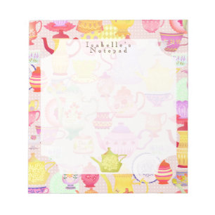 Bloc-note Pots de thé et tasses