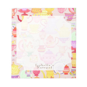 Bloc-note Pots de thé et tasses