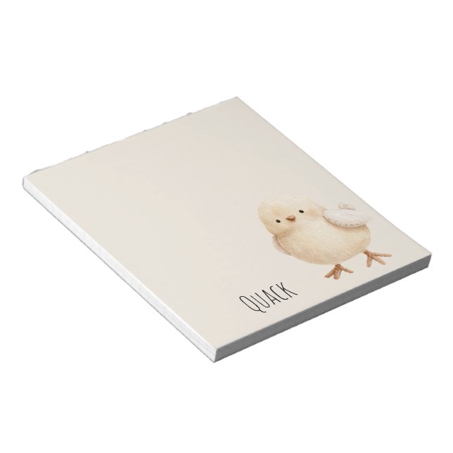 Bloc-note Poulet Jaune Mignon (Incliné)