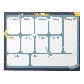 Bloc-note Pour faire cette semaine