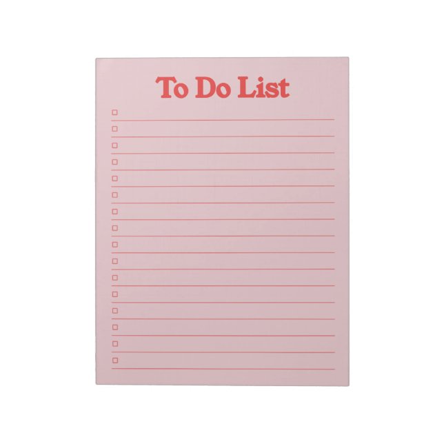 Bloc-note Pour faire la liste (Tourné)