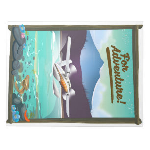 Bloc-note Pour l'aventure ! Affiche de voyage en hydravion