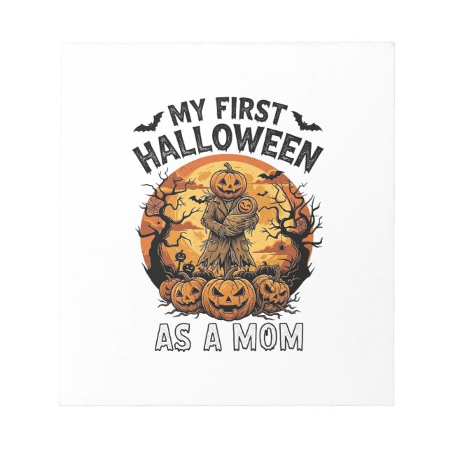 Bloc-note Premier Halloween en tant que maman citrouille épo (Devant)