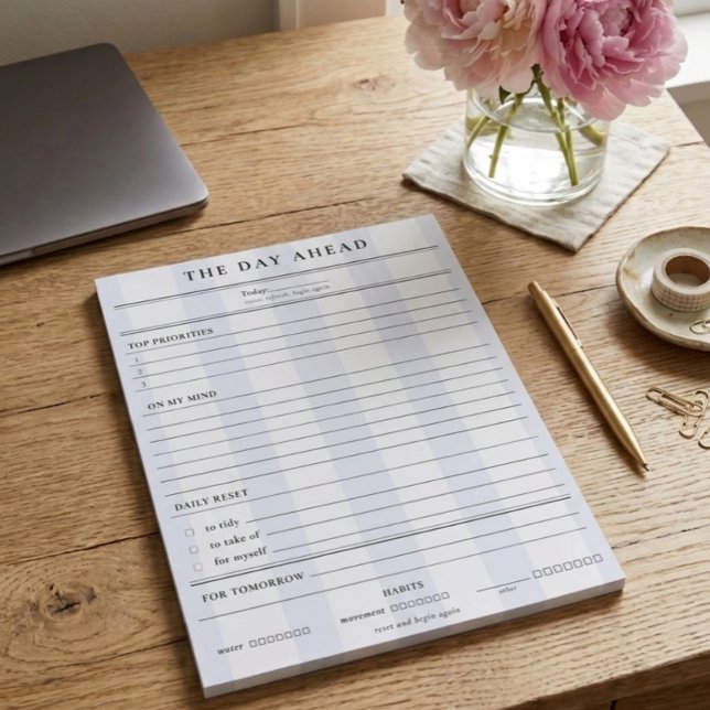 Bloc-note Preppy Daily Planner | Calm Date Ahead  (Créateur téléchargé)