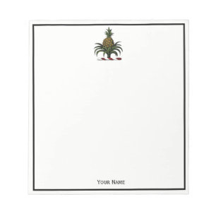 Bloc-note Préppy Heraldic Crest couleur ananas RWT