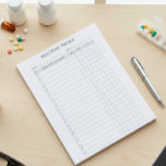 Bloc-note Prescription hebdomadaire du journal de suivi des<br><div class="desc">Cette conception peut être personnalisée en choisissant l'option Modifier la conception. Vous pouvez également transférer sur d'autres objets. Contactez-moi à l'adresse colorflowcreations@gmail.com ou utilisez l'option conversation en haut de la page si vous souhaitez avoir cette conception sur un autre produit ou avez besoin d'aide. Voir d'autres de mes dessins ou...</div>