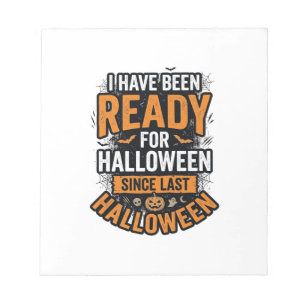 Bloc-note Prêt pour Halloween Vintage Chemise Épouvante Desi