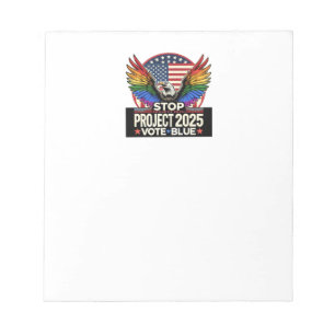 Bloc-note Pride - Stop Project 2025 - Vote Blue